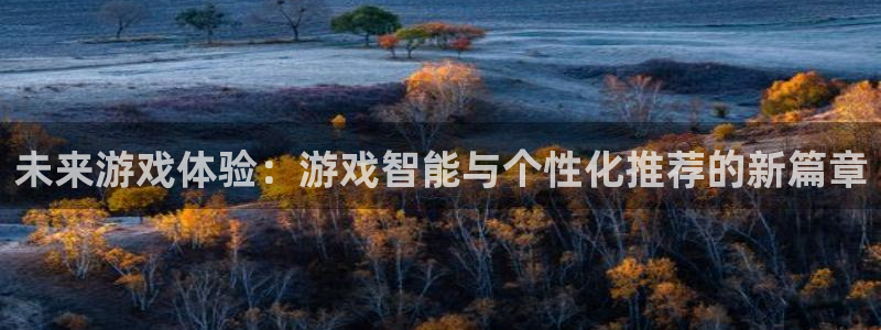 蓝冠娱乐平台：未来游戏体验：游戏智能与个性化推荐的新篇章